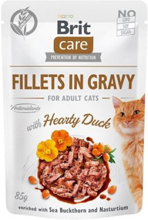 Brit Care Kot Fillets Gravy Hearty Duck 85g