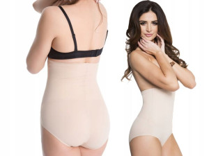Julimex 241 Wysokie Figi Wyszczuplające Beżowy M