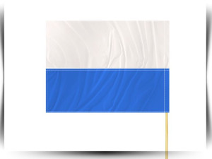 Flaga Chorągiewka Maryjna materiałowa z patykiem