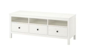 IKEA HEMNES Szafka pod TV, 148x47x57 cm biała bejca
