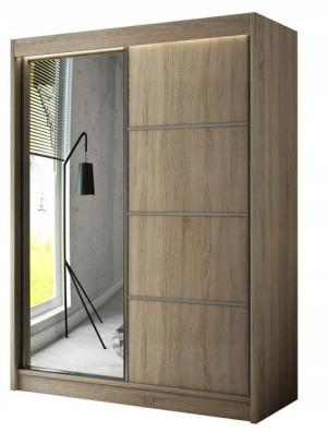 Szafa 150 Cm Do Pokoju - Szafa Przesuwna Z Lustrem 150 Cm