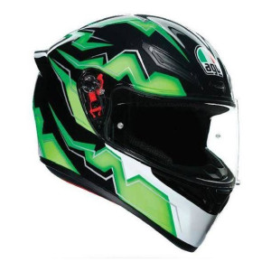 Kask AGV K1 KRIPTON czarny zielony biały GRATISY