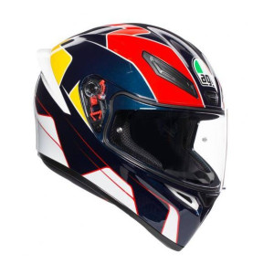 Kask AGV K1 PITLANE granatowy czerwony GRATISY