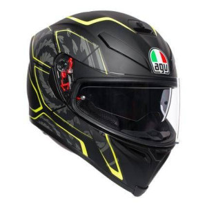 Kask Agv K5 S Tornado Black/yellow Fluo Gratisy