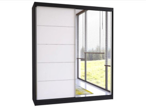 NOWA SZAFA Przesuwna 150 cm - SZAFA Z LUSTREM