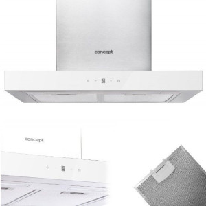 SZKLANY Okap Kominowy INOX-SZKŁO 60cm WHITE