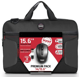 Zestaw torba + mysz PORT DESIGNS Premium Pack 501873 (Top Load  wireless  1