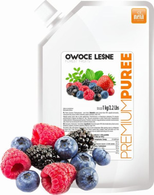 PremiumPuree Owoce Leśne - Puree | Pulpa owocowa 1 kg