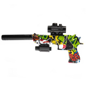 Pistolet Karabin Automat Kulki Żelowe Laser 40cm