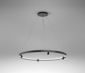 MOOSEE lampa wisząca CIRCLE SPOT 60 BLACK grafitowa
