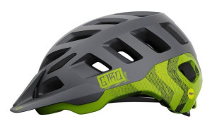 Kask mtb GIRO RADIX matte metallic black ano lime roz. L (59-63 cm) (NEW)