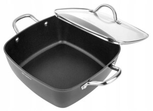 Garnek Aluminiowy Nelio Kwadratowy 20cm 2,5l