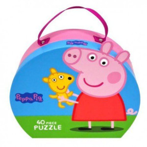 Puzzle w ozdobnym pudełku walizce teddy 40