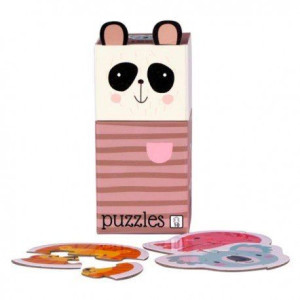 Puzzle dla dzieci 3 układanki 2 x 4 el. i 1 x 2