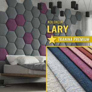 Panele tapicerowane " HEKSAGON " - Kolekcja PREMIUM LARY ROZMIAR S