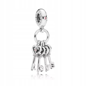 Zawieszka Charms Koralik Klucze Kluczyki Love