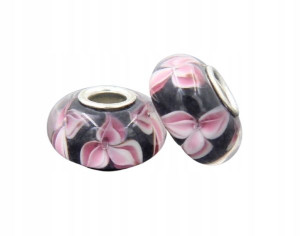 Zawieszka Charms Koralik Bead Kwiaty Murano