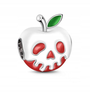 Zawieszka SREBRO 925 Charms Jabłko Halloween