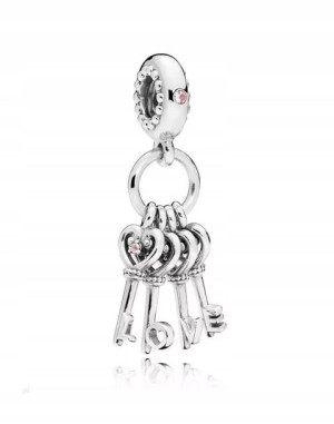 Zawieszka SREBRO 925 Charms Klucze Love Miłość