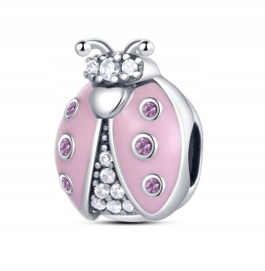 Zawieszka SREBRO 925 Charms Koralik Biedronka