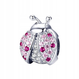 Zawieszka SREBRO 925 Charms Koralik Biedronka
