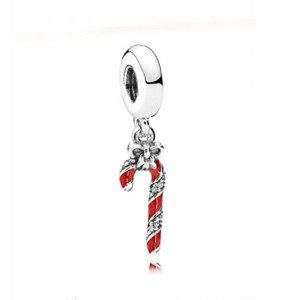 Zawieszka SREBRO 925 Charms Koralik Cukrowa Laska