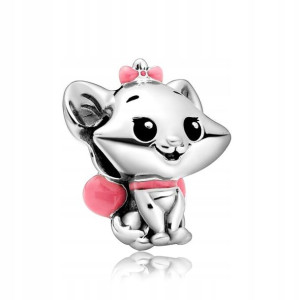 Zawieszka SREBRO 925 Charms Koralik Disney Marie