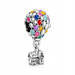 Zawieszka SREBRO 925 Charms Koralik Domek Balon