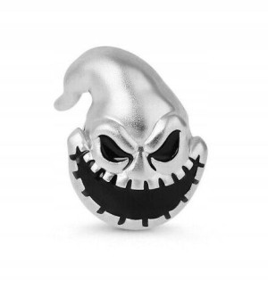 Zawieszka SREBRO 925 Charms Koralik Duch Halloween