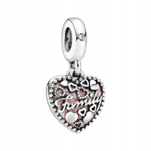Zawieszka SREBRO 925 Charms Koralik Family Rodzina