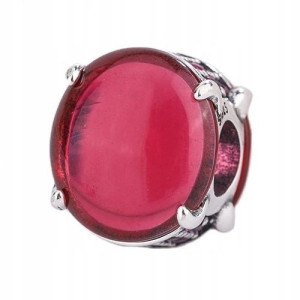 Zawieszka SREBRO 925 Charms Koralik Fioletowa