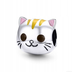 Zawieszka SREBRO 925 Charms Koralik Hello Kitty