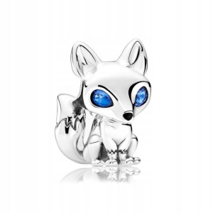 Zawieszka SREBRO 925 Charms Koralik Lis Lisek