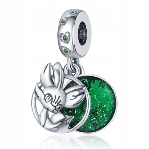 Zawieszka SREBRO 925 Charms Koralik Lis Lisek