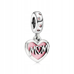 Zawieszka SREBRO 925 Charms Koralik Mom Dzień Mamy