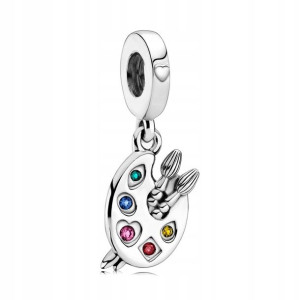 Zawieszka SREBRO 925 Charms Koralik Paleta Farb