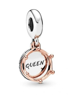 Zawieszka SREBRO 925 Charms Koralik Queen Królowa