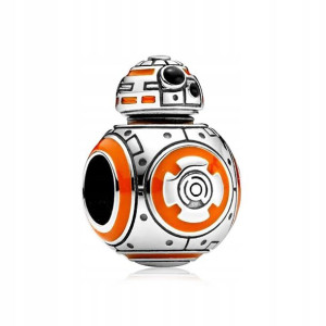Zawieszka SREBRO 925 Charms Koralik Star Wars BB-8