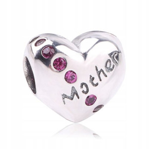 Zawieszka SREBRO 925 Charms Mama Mother Dzień Mamy