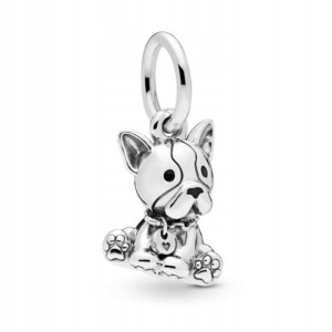Zawieszka SREBRO 925 Charms Pies Buldog Francuski