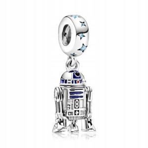 Zawieszka SREBRO 925 Charms Star Wars R2-D2