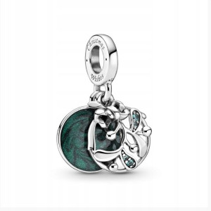 Zawieszka SREBRO 925 Charms Świąteczna Jemioła