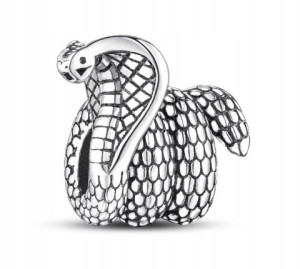 Zawieszka SREBRO 925 Charms Wąż Kobra Cobra