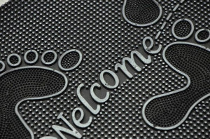 Wycieraczka gumowa stopy Welcome ORION 40x60 wz04