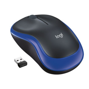 Mysz Logitech M185 910-002239 (optyczna  1000 DPI  kolor niebieski)