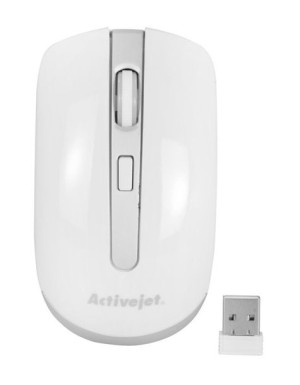 Mysz bezprzewodowa Activejet AMY-320WS (optyczna  1600 DPI  kolor biały)