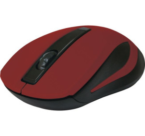 Defender Mysz Bezprzewodowa Mm-605 Rf Czerwona Optical 1200dpi 3p 52605