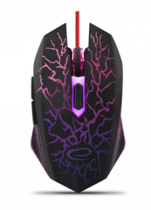Mysz Esperanza Lightning EGM211R (optyczna  2400 DPI  kolor czarny)
