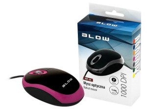 Mysz BLOW Mp-20 84-014  (optyczna  1000 DPI  kolor różowy)