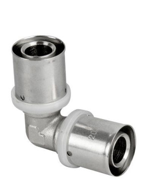 Kolano Pex/pex 25x25mm Zaciskowe